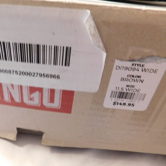 Dingo Rev-Up Gaucho Brown Leather Men's Boot Size 11.5 Wide NEW IN BOX - Picture 11 of 12